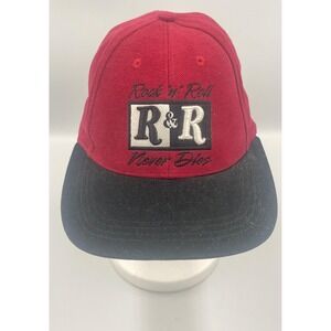 Hard Rock Cafe Berlin Hat Cap Strap Back Red Black Embroidered Rock n Roll Mens